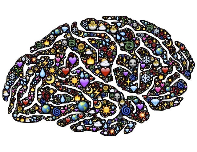 Cerebro con emojis