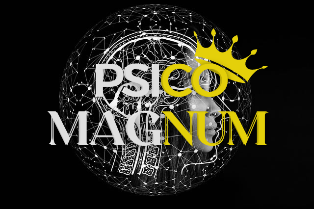 Logo de Psicomagnum con una corona en la O
